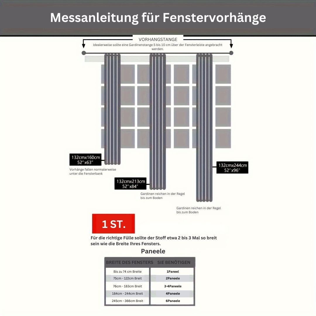 EternalWarmth | Erhöhen Sie Ihren Raum mit luxuriösen 1-Panel-Wärmeisolationsvorhängen