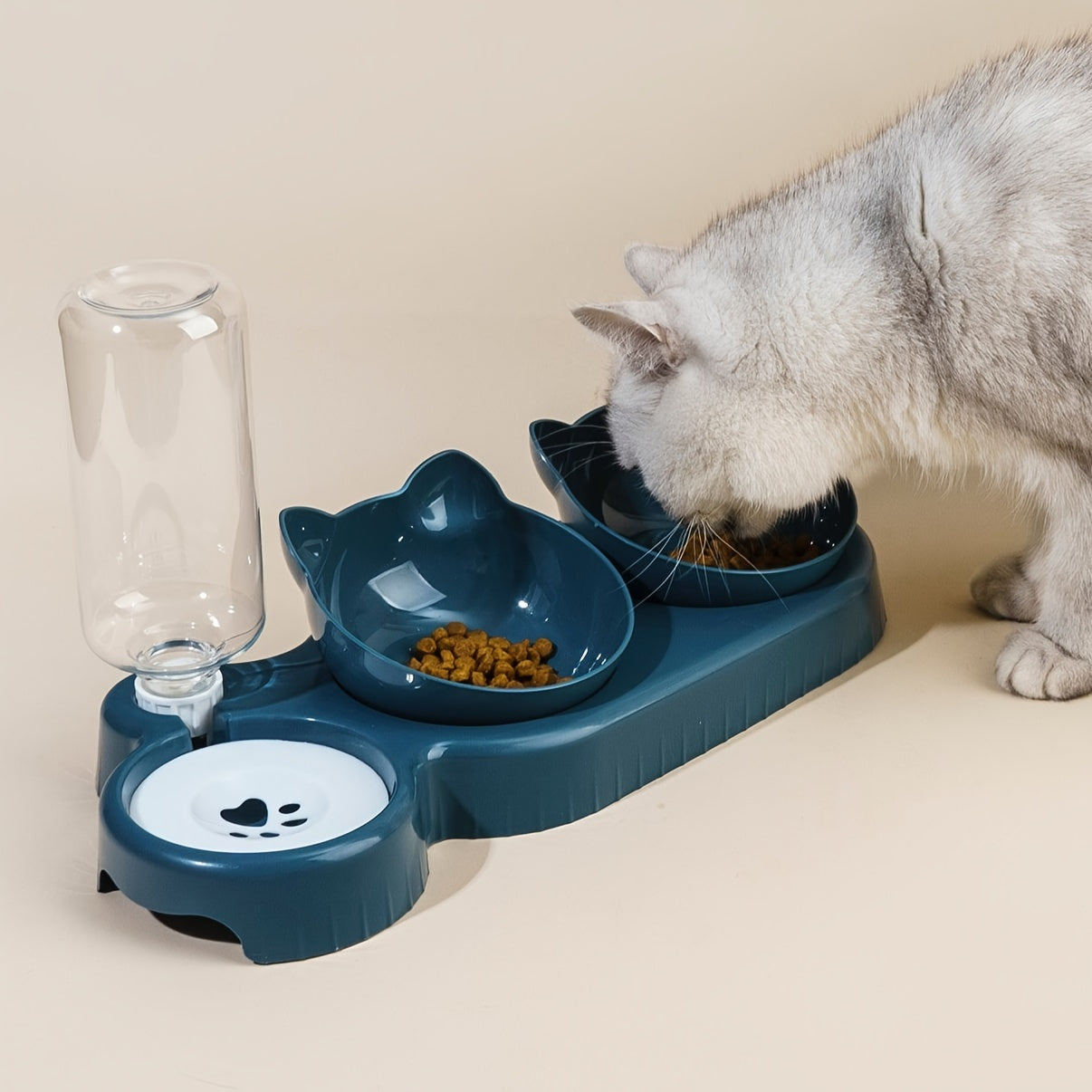 FelineCare | Automatischer Futterautomat mit Wasserspender der ultimative Begleiter bei der Katzenpflege