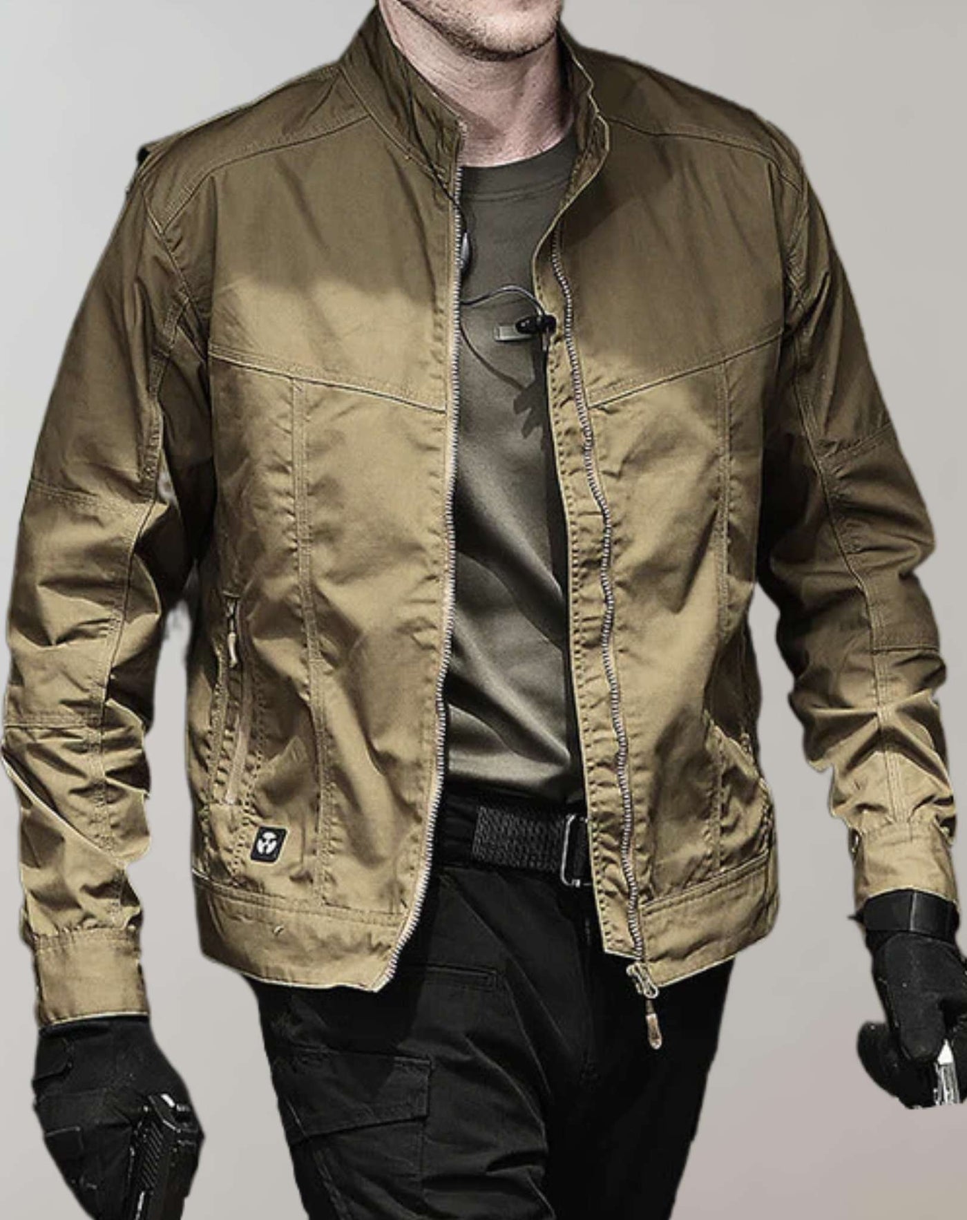 Leichte Herren-Sommerjacke mit Reißverschluss