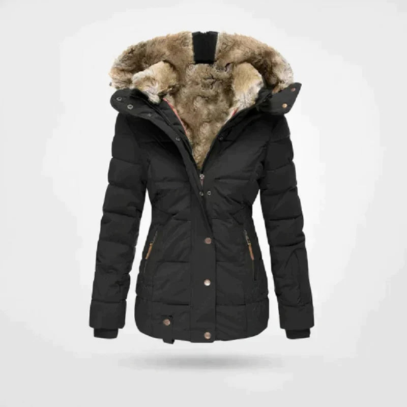 Wintermantel mit Kapuze für Damen
