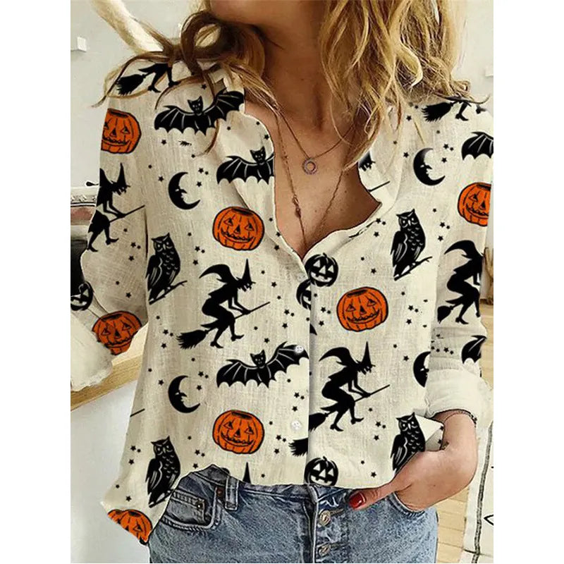 Jade® | Halloween-Bluse für Frauen