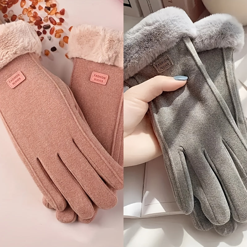 Hansy | Stilvoll gewärmt, Unsere Plüsch Suède Handschuhe für Damen
