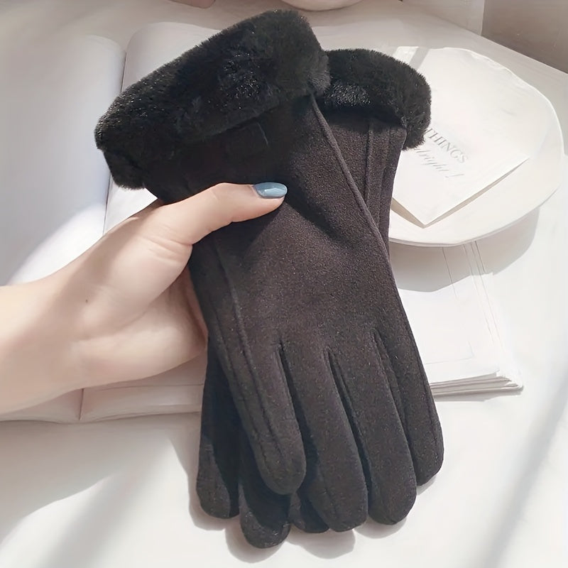 Hansy | Stilvoll gewärmt, Unsere Plüsch Suède Handschuhe für Damen
