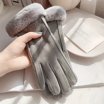 Hansy | Stilvoll gewärmt, Unsere Plüsch Suède Handschuhe für Damen