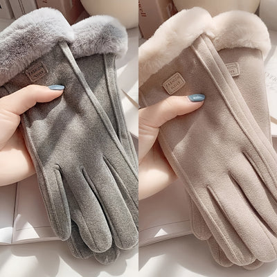 Hansy | Stilvoll gewärmt, Unsere Plüsch Suède Handschuhe für Damen