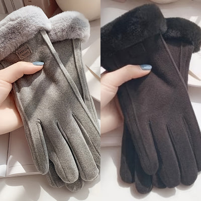 Hansy | Stilvoll gewärmt, Unsere Plüsch Suède Handschuhe für Damen