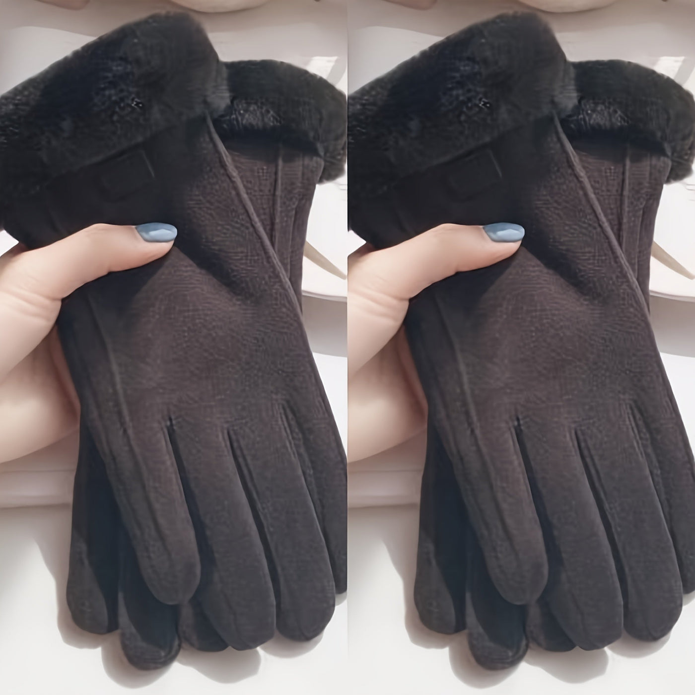 Hansy | Stilvoll gewärmt, Unsere Plüsch Suède Handschuhe für Damen