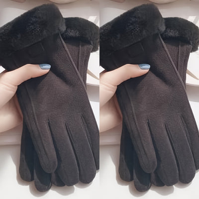 Hansy | Stilvoll gewärmt, Unsere Plüsch Suède Handschuhe für Damen