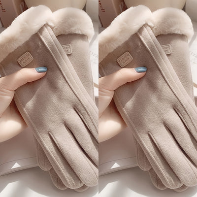 Hansy | Stilvoll gewärmt, Unsere Plüsch Suède Handschuhe für Damen
