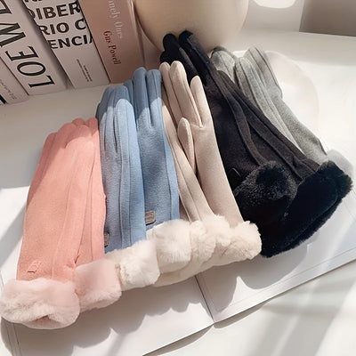 Hansy | Stilvoll gewärmt, Unsere Plüsch Suède Handschuhe für Damen