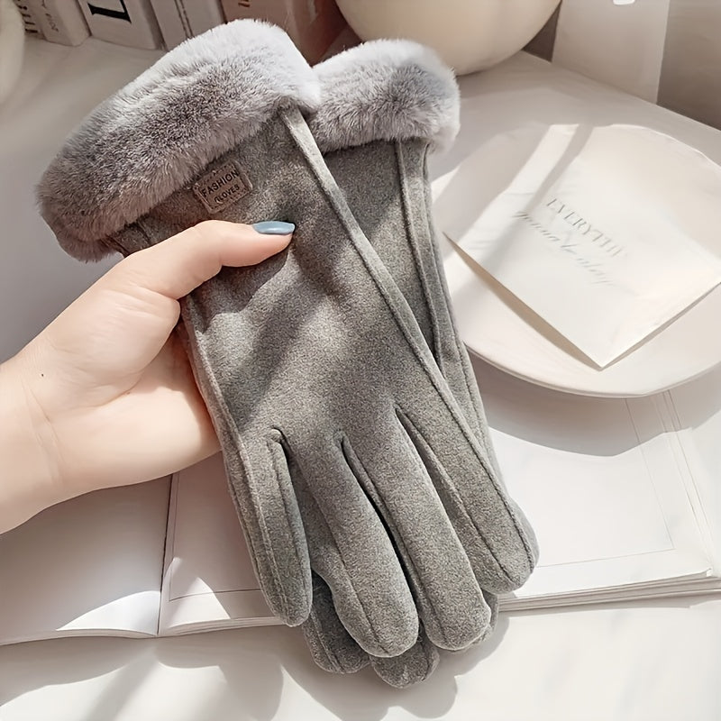Hansy | Stilvoll gewärmt, Unsere Plüsch Suède Handschuhe für Damen