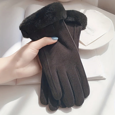 Hansy | Stilvoll gewärmt, Unsere Plüsch Suède Handschuhe für Damen
