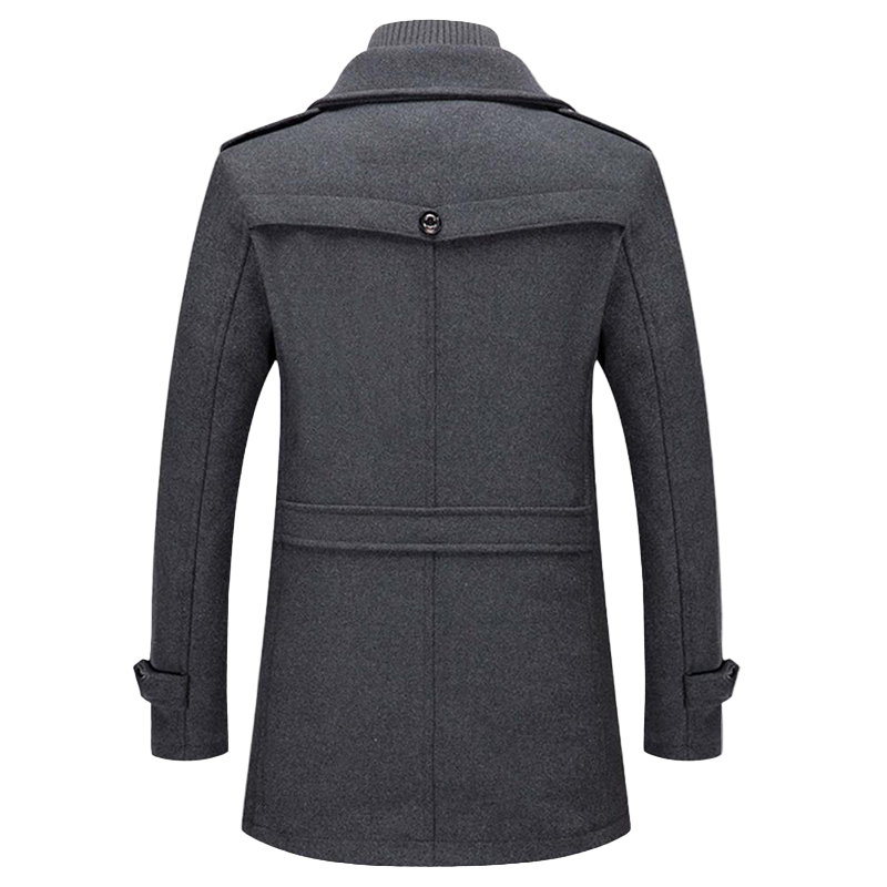 Herren Mantel Lang für den Winter - Modischer Übergangsmantel mit Eleganten Design