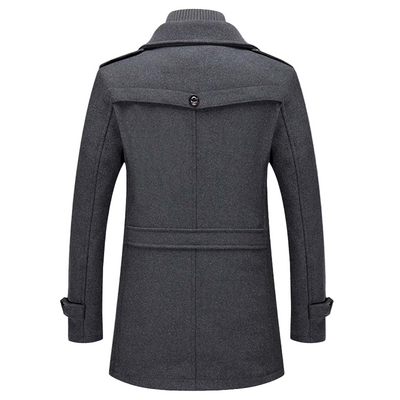 Herren Mantel Lang für den Winter - Modischer Übergangsmantel mit Eleganten Design