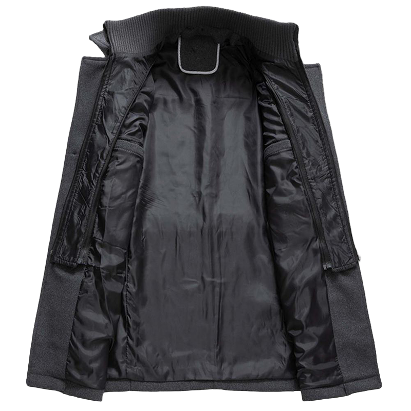 Herren Mantel Lang für den Winter - Modischer Übergangsmantel mit Eleganten Design