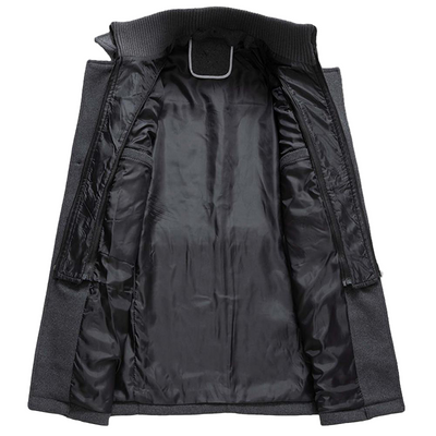 Herren Mantel Lang für den Winter - Modischer Übergangsmantel mit Eleganten Design
