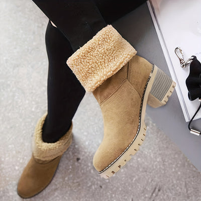 Ines Fashion | Kunstfellstiefel - Kuschelige Eleganz bei jedem Schritt