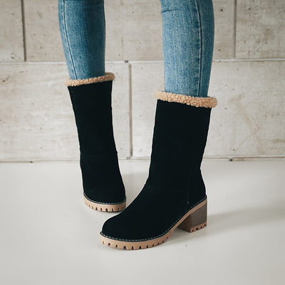 Ines Fashion | Kunstfellstiefel - Kuschelige Eleganz bei jedem Schritt