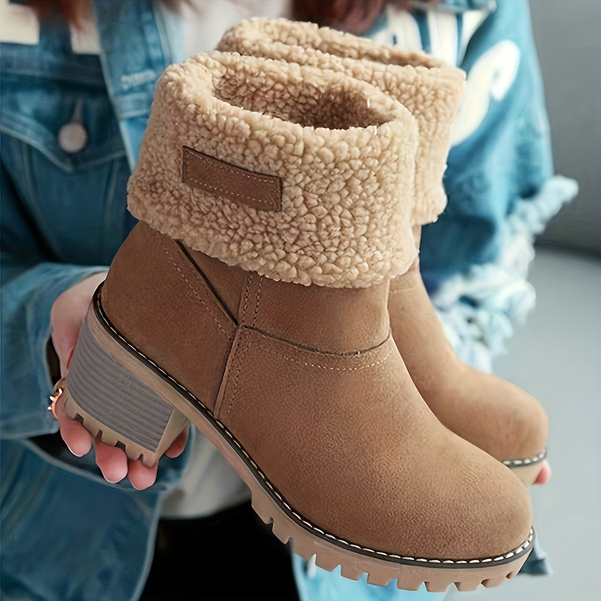 Ines Fashion | Kunstfellstiefel - Kuschelige Eleganz bei jedem Schritt