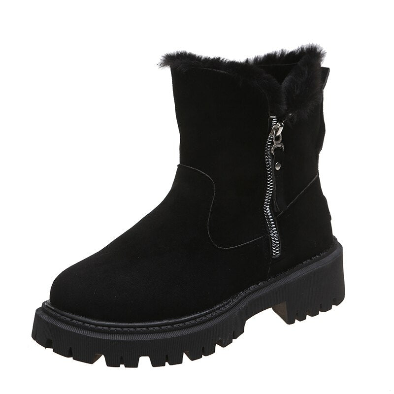 Irina | Samstiefel Eleganz für kuschelige Wärme