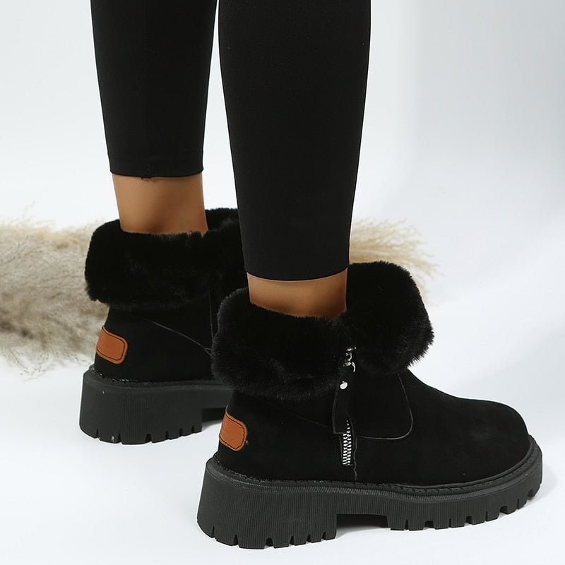 Irina | Samstiefel Eleganz für kuschelige Wärme