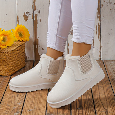 Isabella | Arktische Eleganz, Damen Winterzauber mit Fleece-Schneestiefel