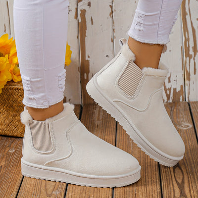 Isabella | Arktische Eleganz, Damen Winterzauber mit Fleece-Schneestiefel