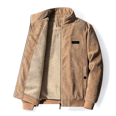 Jannick | Zeitlose Eleganz, Die Retro Cord Sherpa Jacke für einen Hauch von Nostalgie