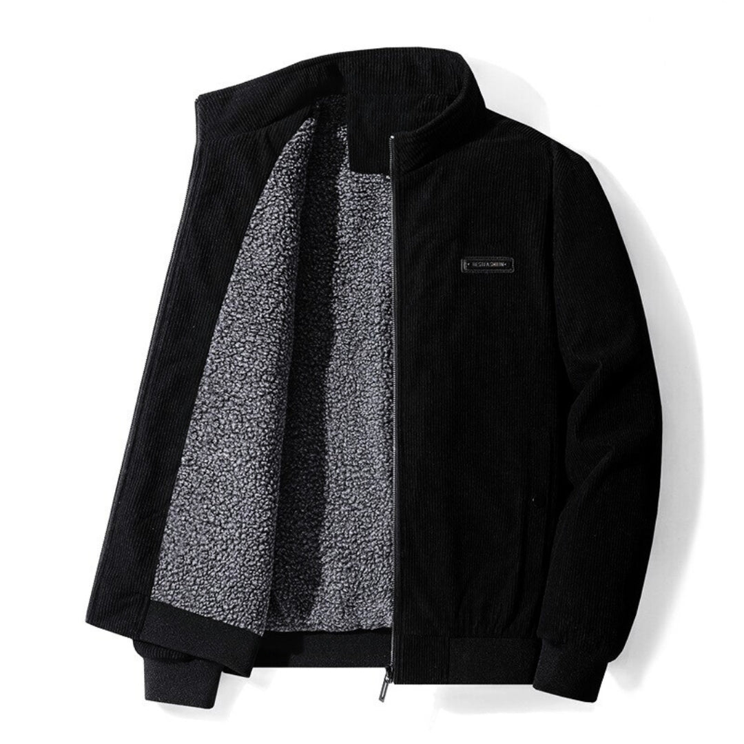 Jannick | Zeitlose Eleganz, Die Retro Cord Sherpa Jacke für einen Hauch von Nostalgie