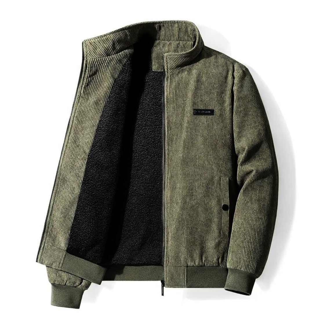 Jannick | Zeitlose Eleganz, Die Retro Cord Sherpa Jacke für einen Hauch von Nostalgie