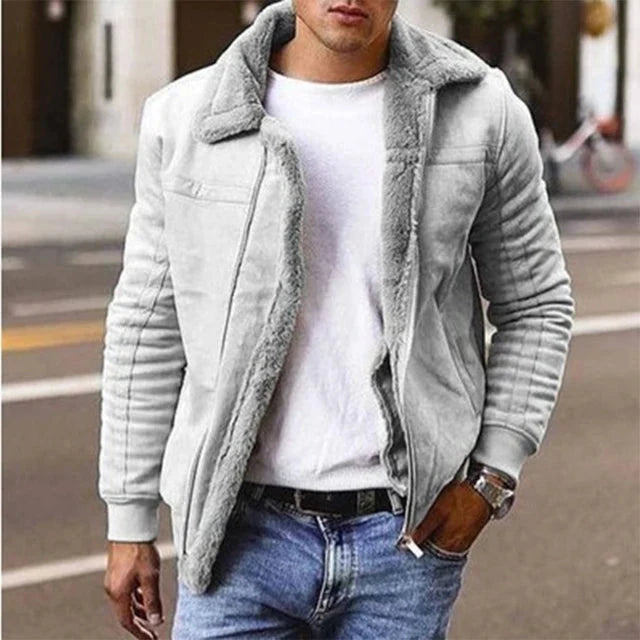 Jörg Kollektion | Men's Fleece Sweater Jacke für stilvolle Wärme und Komfort