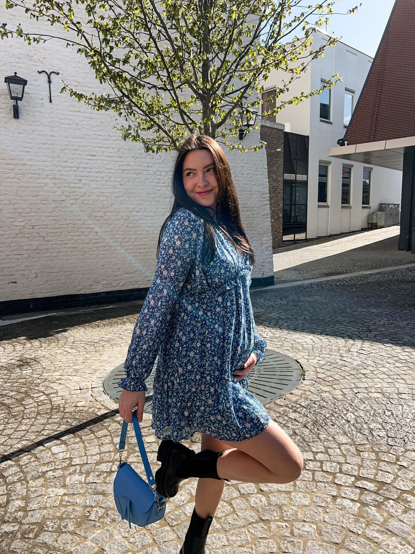 Kleid mit Blumendruck