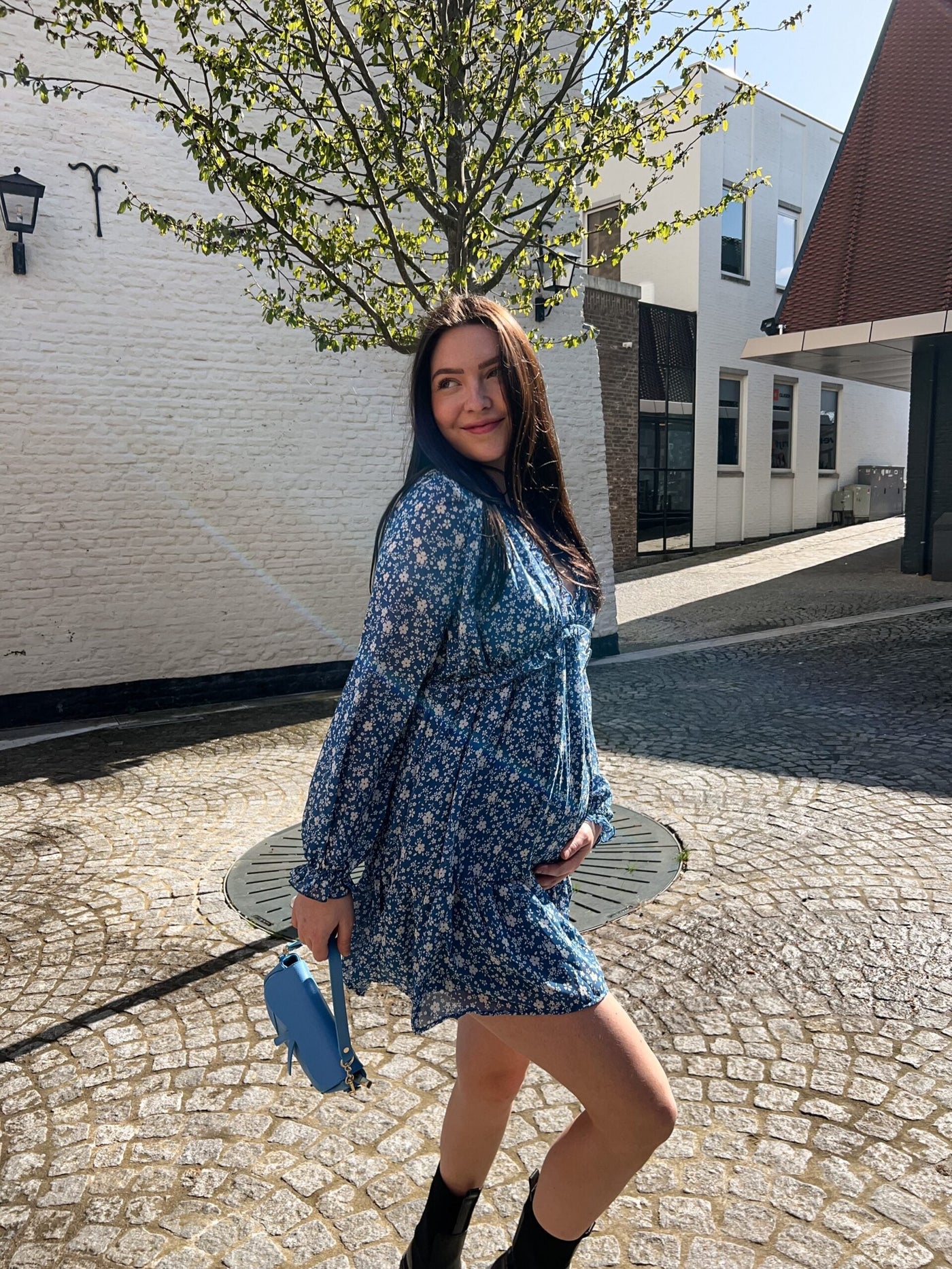 Kleid mit Blumendruck