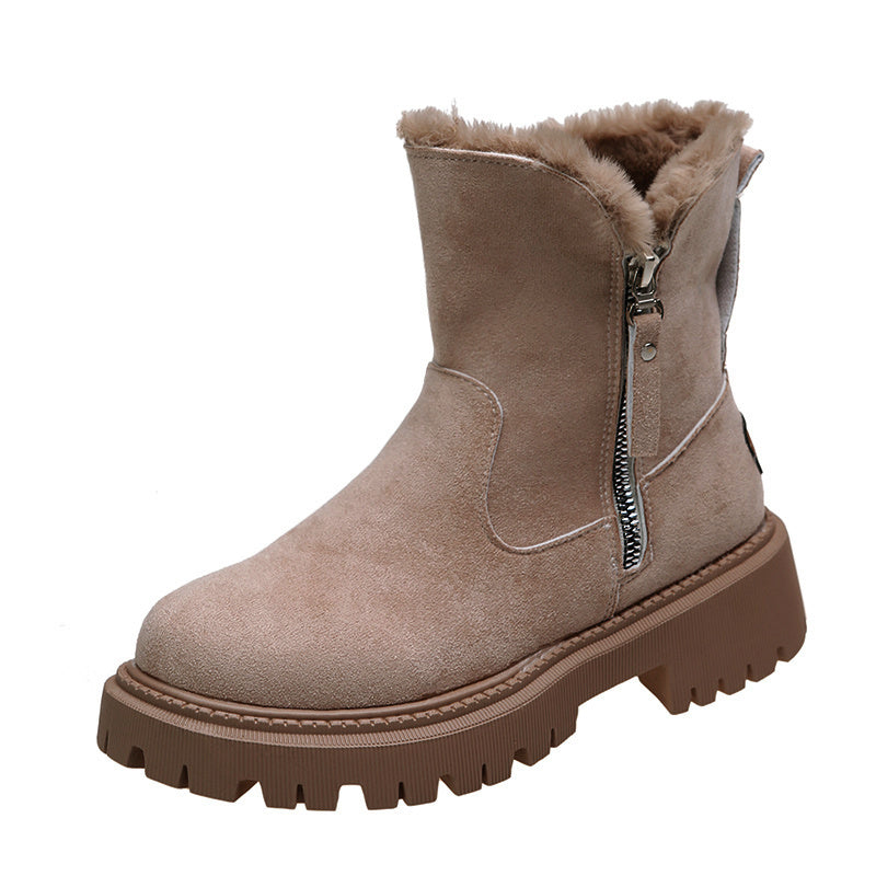 Laura Winter Elegance | Plüschgefütterte Schneestiefel - Stilvolle Wärme für jeden Schritt