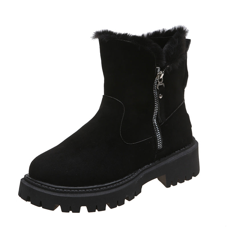 Laura Winter Elegance | Plüschgefütterte Schneestiefel - Stilvolle Wärme für jeden Schritt