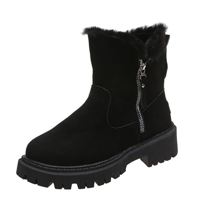 Laura Winter Elegance | Plüschgefütterte Schneestiefel - Stilvolle Wärme für jeden Schritt