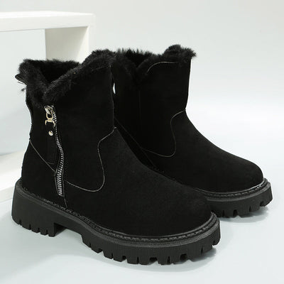 Laura Winter Elegance | Plüschgefütterte Schneestiefel - Stilvolle Wärme für jeden Schritt