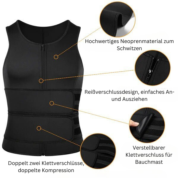 Laurens | Sauna-Schwitzweste für Körperformung & verbessertes Training