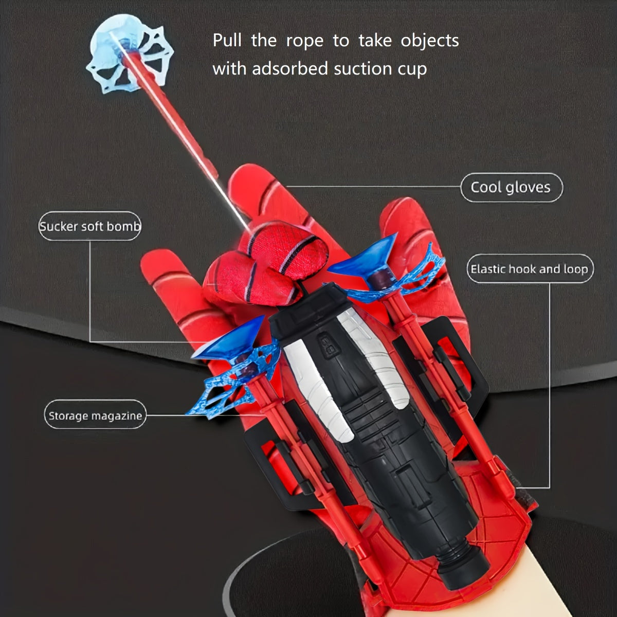 Little Spidey | Superhero Spinnennetz Handgelenk-Shooter-Set für Kinder