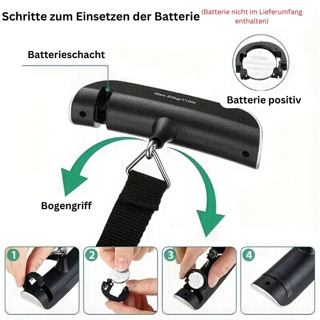 LuminaWeigh | Erhöhen Sie Ihre Reise mit der ultimativen 110lb/50kg Digitalen Reisewaage