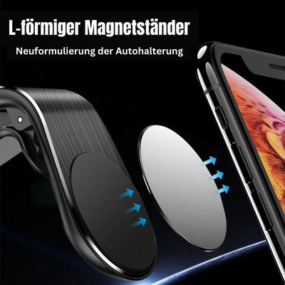 MagnetGrip Pro | Ultimative L-förmige Handyhalterung für Autos - stilvoll, sicher und universell