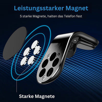 MagnetGrip Pro | Ultimative L-förmige Handyhalterung für Autos - stilvoll, sicher und universell