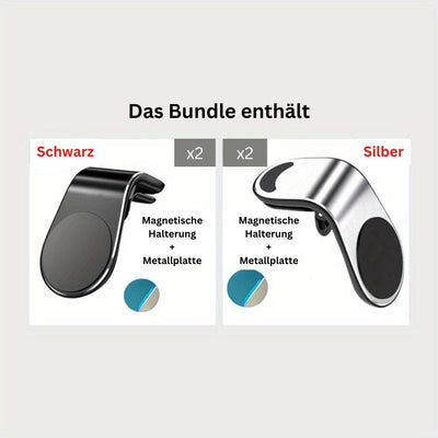 MagnetGrip Pro | Ultimative L-förmige Handyhalterung für Autos - stilvoll, sicher und universell