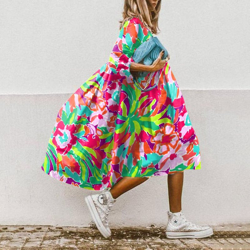 Margarita® | Übergroßes Kleid mit Blumendruck