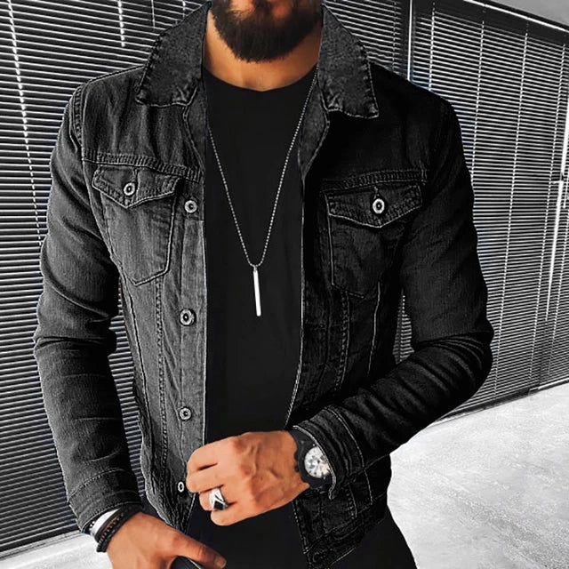Marko Vintage | Peppen Sie Ihre Herbstgarderobe mit der ultimativen Slim Fit Denim Jacke für Männer auf