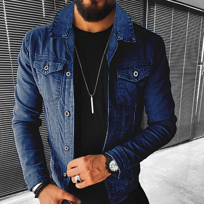 Marko Vintage | Peppen Sie Ihre Herbstgarderobe mit der ultimativen Slim Fit Denim Jacke für Männer auf