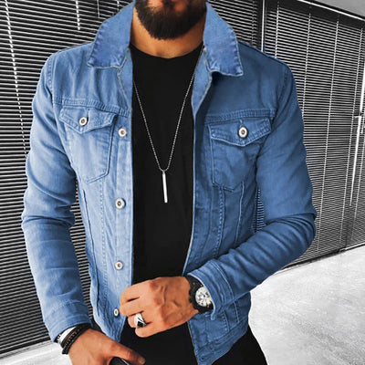 Marko Vintage | Peppen Sie Ihre Herbstgarderobe mit der ultimativen Slim Fit Denim Jacke für Männer auf