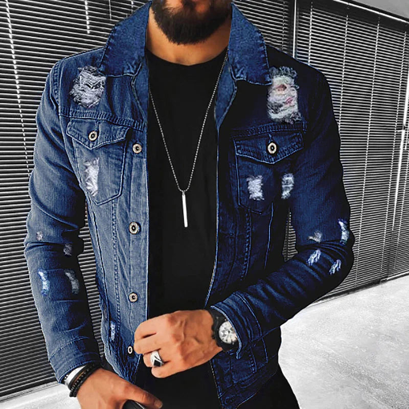Marko Vintage | Peppen Sie Ihre Herbstgarderobe mit der ultimativen Slim Fit Denim Jacke für Männer auf