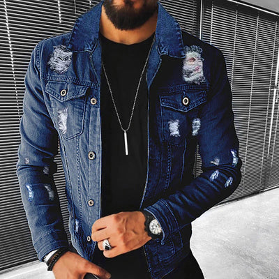 Marko Vintage | Peppen Sie Ihre Herbstgarderobe mit der ultimativen Slim Fit Denim Jacke für Männer auf