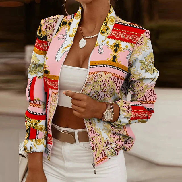 Mathilda Jacket | Mit unserer langärmeligen Bomberjacke im Vintage-Stil